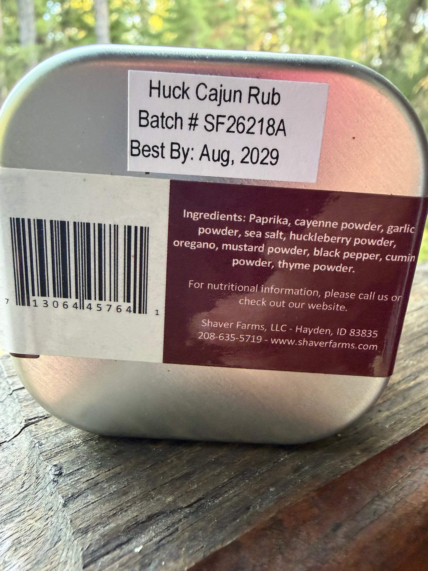 Wildbeary Huckleberry Cajun Rub