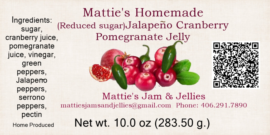 Jalapeno Cranberry Pomegranate Reduced Sugar Jelly