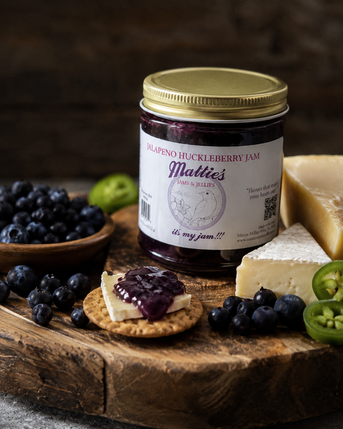 Jalapeno Huckleberry Jam
