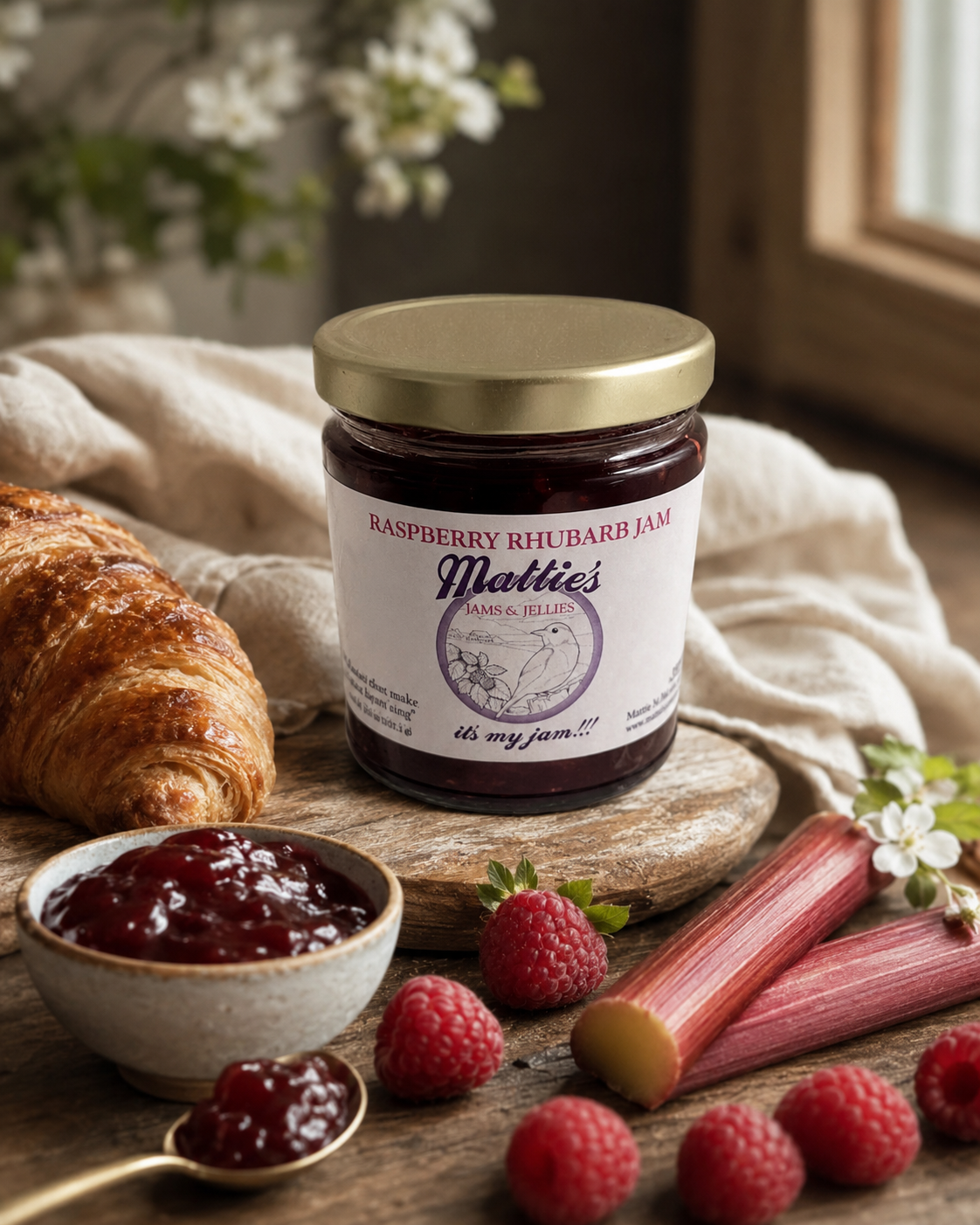 Raspberry Rhubarb Jam
