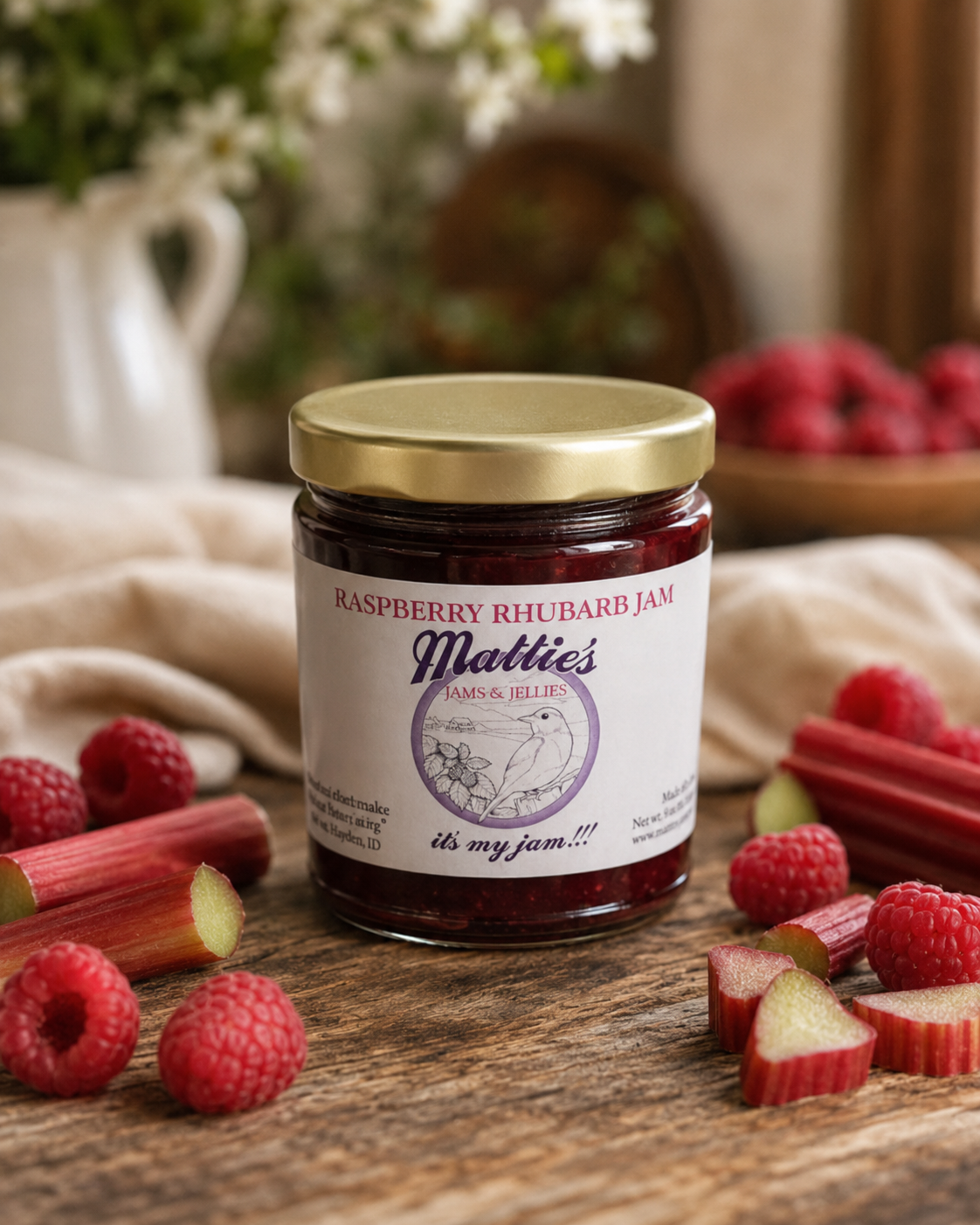 Raspberry Rhubarb Jam